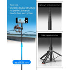 Spigen S581W MagSafe Bluetooth asmenukių lazda ir trikojis - juodas -- Selfie Sticks & Tripods