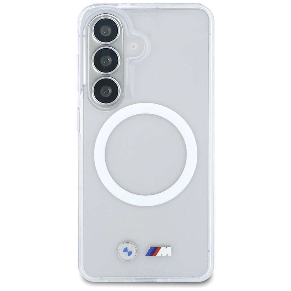 BMW IML smūgiams atsparus metalinis logotipas MagSafe Dėklas, skirtas Samsung Galaxy S26 - Transparent
