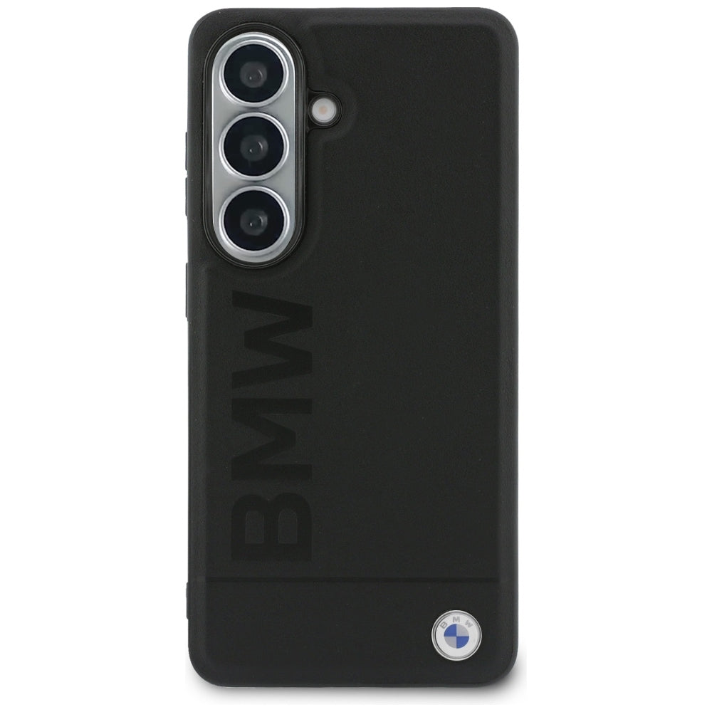 BMW Leather Hot Stamp MagSafe Dėklas, skirtas Samsung Galaxy S26 - Black