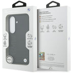 BMW Leather Hot Stamp MagSafe Dėklas, skirtas Samsung Galaxy S26 - Black
