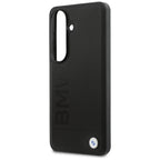 BMW Leather Hot Stamp MagSafe Dėklas, skirtas Samsung Galaxy S26 Plus - Black