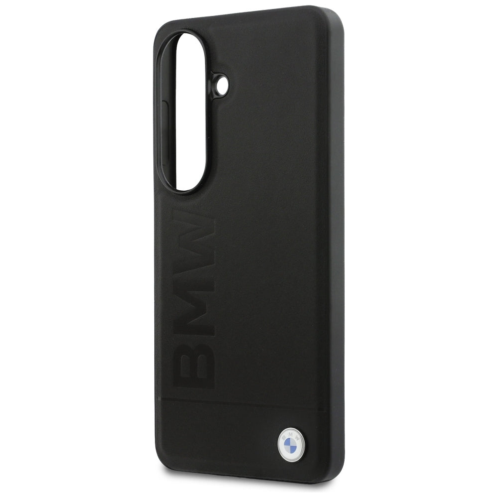 BMW Leather Hot Stamp MagSafe Dėklas, skirtas Samsung Galaxy S26 Plus - Black