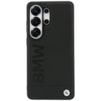 BMW Leather Hot Stamp MagSafe Dėklas, skirtas Samsung Galaxy S26 Ultra - Black