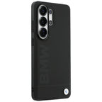 BMW Leather Hot Stamp MagSafe Dėklas, skirtas Samsung Galaxy S26 Ultra - Black