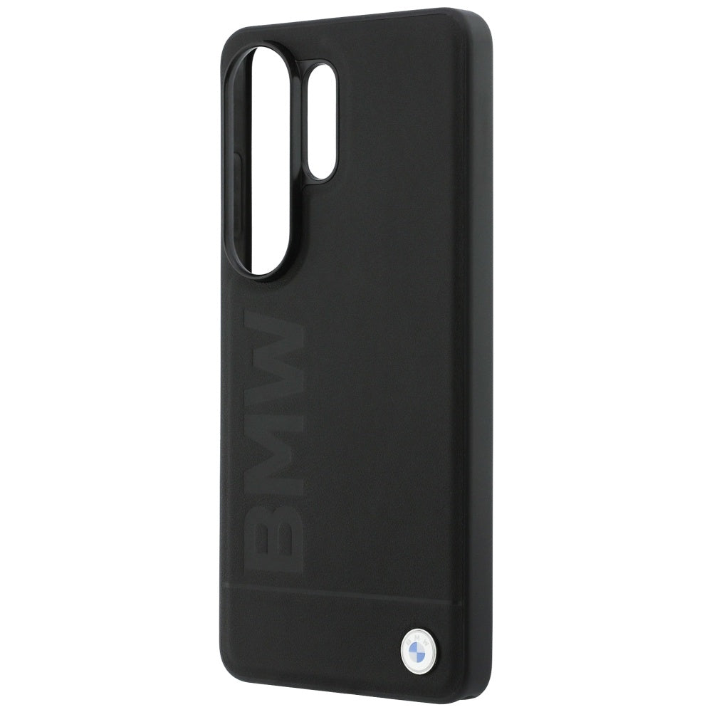 BMW Leather Hot Stamp MagSafe Dėklas, skirtas Samsung Galaxy S26 Ultra - Black