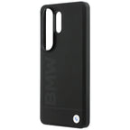 BMW Leather Hot Stamp MagSafe Dėklas, skirtas Samsung Galaxy S26 Ultra - Black