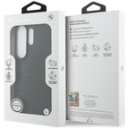 BMW Leather Hot Stamp MagSafe Dėklas, skirtas Samsung Galaxy S26 Ultra - Black