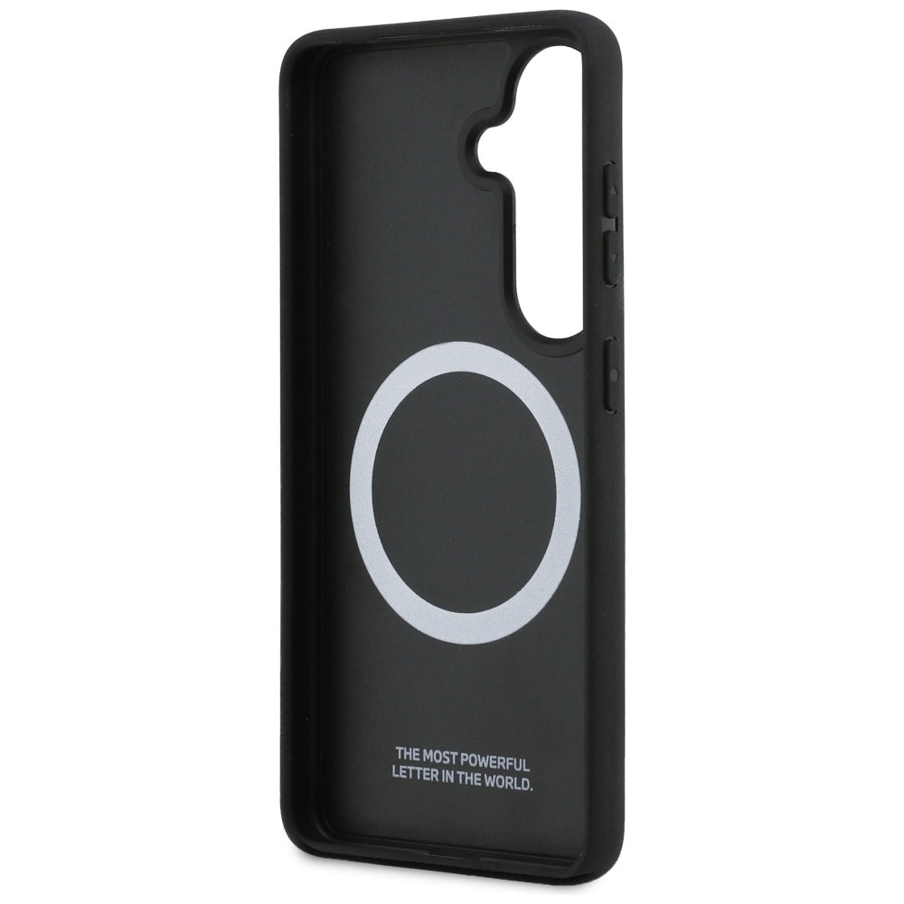 BMW M Kevlar Logo MagSafe dėklas Samsung Galaxy S26 - Juodas -- Samsung Galaxy S26