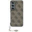 Guess 4G Classic Logo Charm MagSafe dėklas Samsung Galaxy S26 - Rudas -- Samsung Galaxy S26