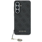 Guess 4G Classic Logo Charm MagSafe dėklas Samsung Galaxy S26 - Juodas -- Samsung Galaxy S26