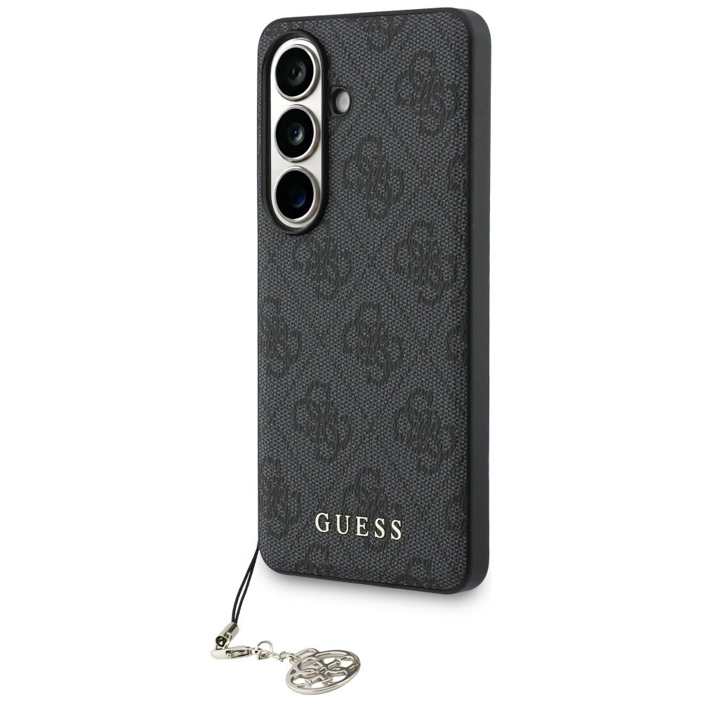 Guess 4G Classic Logo Charm MagSafe dėklas Samsung Galaxy S26 - Juodas -- Samsung Galaxy S26