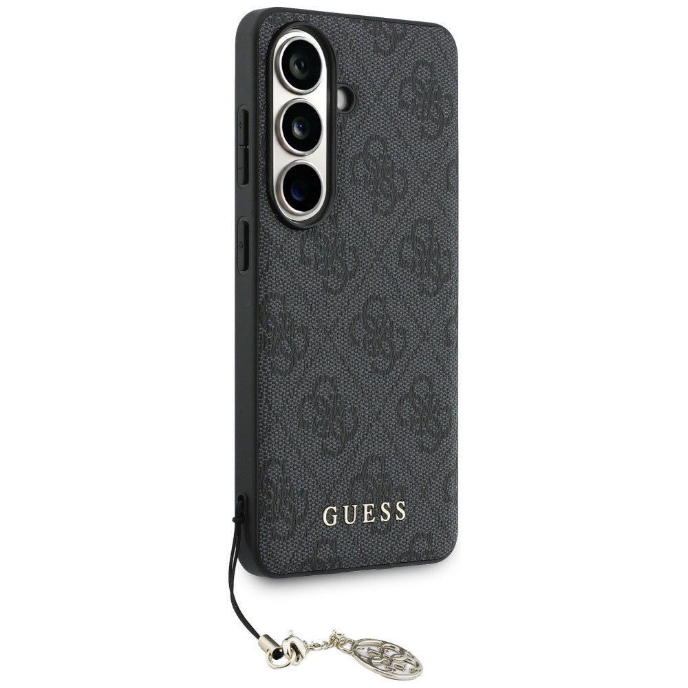 Guess 4G Classic Logo Charm MagSafe dėklas Samsung Galaxy S26 - Juodas -- Samsung Galaxy S26