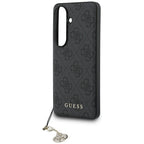 Guess 4G Classic Logo Charm MagSafe dėklas Samsung Galaxy S26 - Juodas -- Samsung Galaxy S26