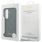 Guess 4G Classic Logo Charm MagSafe dėklas Samsung Galaxy S26 - Juodas -- Samsung Galaxy S26