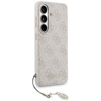 Guess 4G Classic Logo Charm MagSafe dėklas Samsung Galaxy S26 - Rožinis -- Samsung Galaxy S26