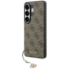 Guess 4G Classic Logo Charm MagSafe dėklas Samsung Galaxy S26 Ultra - Rudas -- Samsung Galaxy S26 Ultra