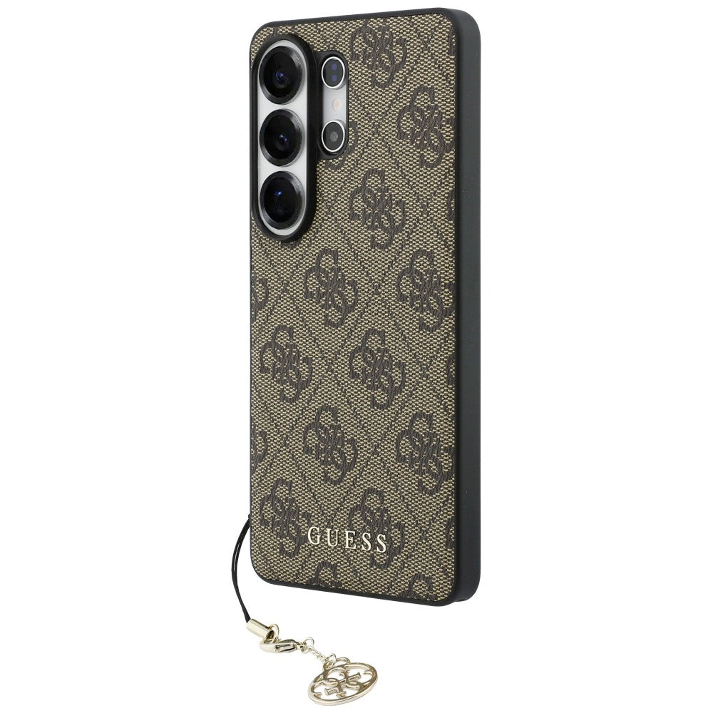 Guess 4G Classic Logo Charm MagSafe dėklas Samsung Galaxy S26 Ultra - Rudas -- Samsung Galaxy S26 Ultra