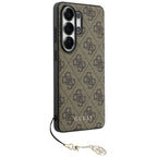 Guess 4G Classic Logo Charm MagSafe dėklas Samsung Galaxy S26 Ultra - Rudas -- Samsung Galaxy S26 Ultra