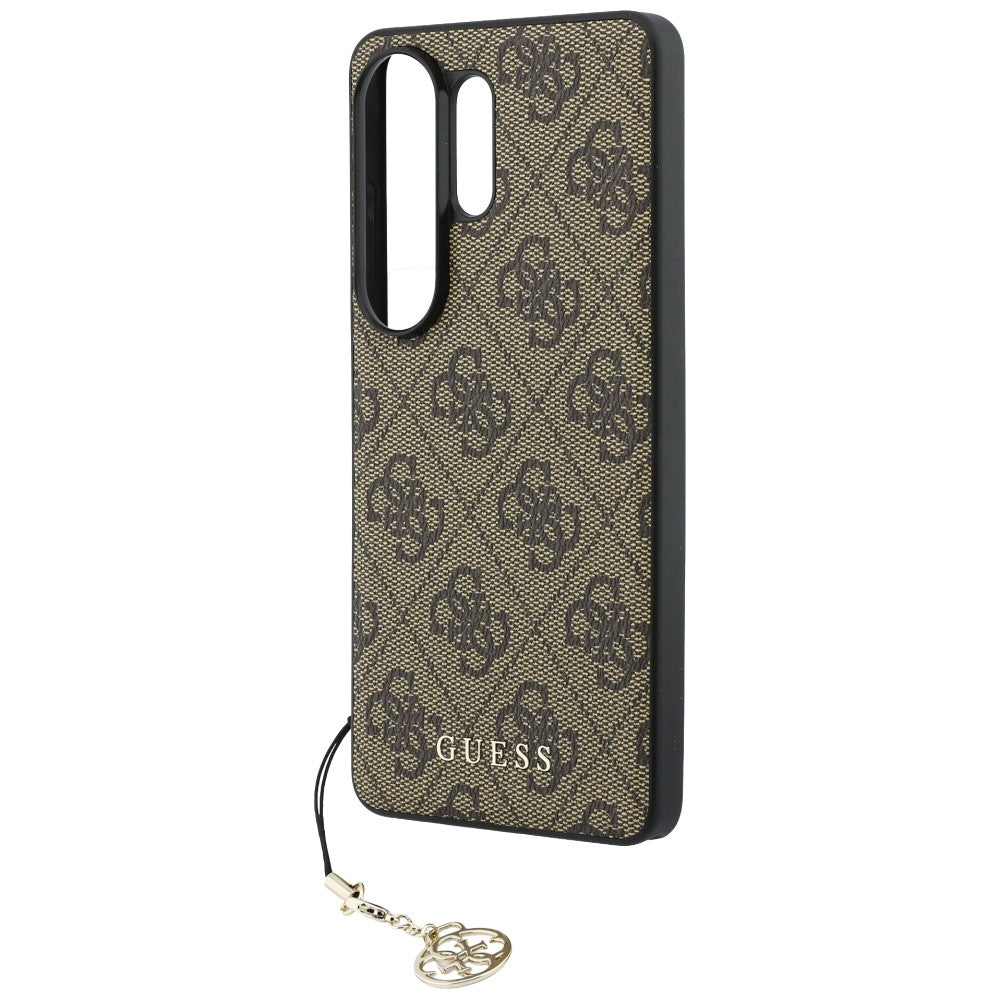 Guess 4G Classic Logo Charm MagSafe dėklas Samsung Galaxy S26 Ultra - Rudas -- Samsung Galaxy S26 Ultra