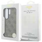 Guess 4G Classic Logo Charm MagSafe dėklas Samsung Galaxy S26 Ultra - Rudas -- Samsung Galaxy S26 Ultra