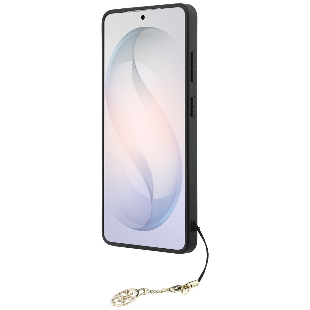 Guess 4G Classic Logo Charm MagSafe dėklas Samsung Galaxy S26 Ultra - juodas -- Samsung Galaxy S26 Ultra