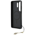 Guess 4G Classic Logo Charm MagSafe dėklas Samsung Galaxy S26 Ultra - juodas -- Samsung Galaxy S26 Ultra