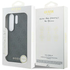 Guess 4G Classic Logo Charm MagSafe dėklas Samsung Galaxy S26 Ultra - juodas -- Samsung Galaxy S26 Ultra