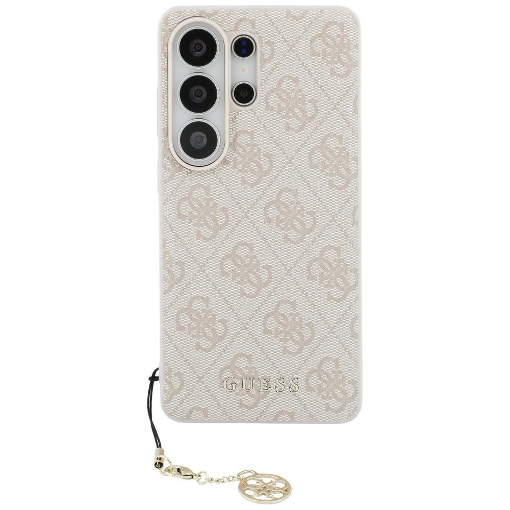 Guess 4G Classic Logo Charm MagSafe dėklas Samsung Galaxy S26 Ultra - rožinis -- Samsung Galaxy S26 Ultra