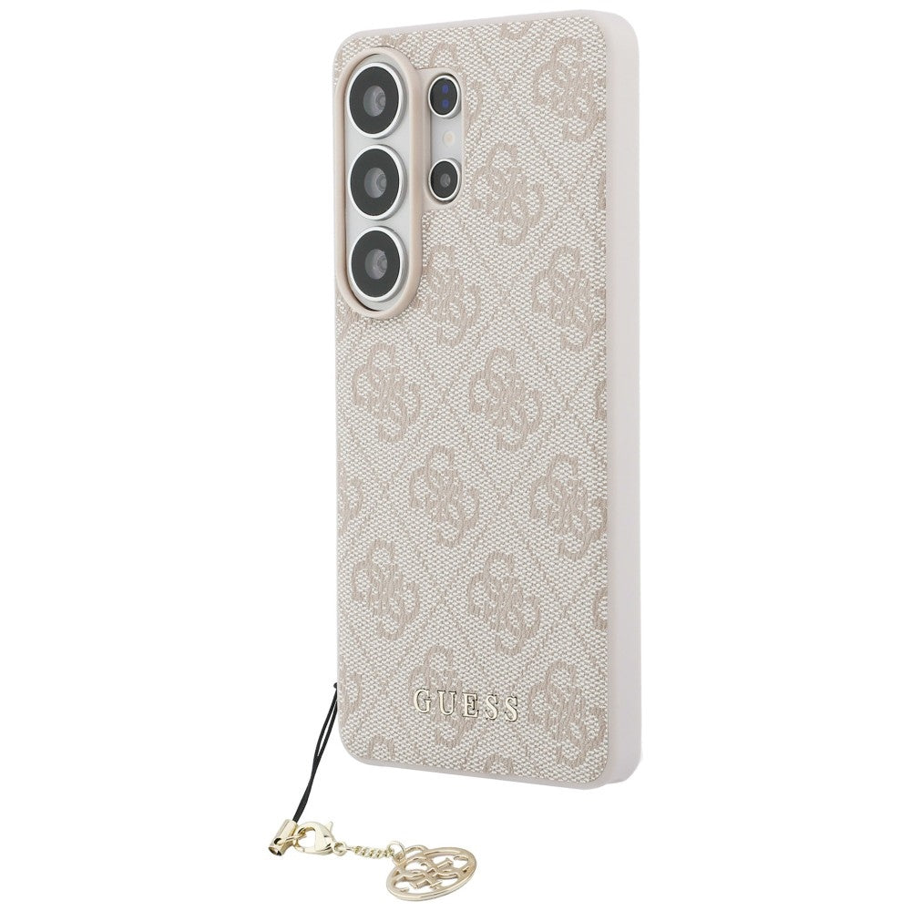 Guess 4G Classic Logo Charm MagSafe dėklas Samsung Galaxy S26 Ultra - rožinis -- Samsung Galaxy S26 Ultra