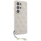 Guess 4G Classic Logo Charm MagSafe dėklas Samsung Galaxy S26 Ultra - rožinis -- Samsung Galaxy S26 Ultra