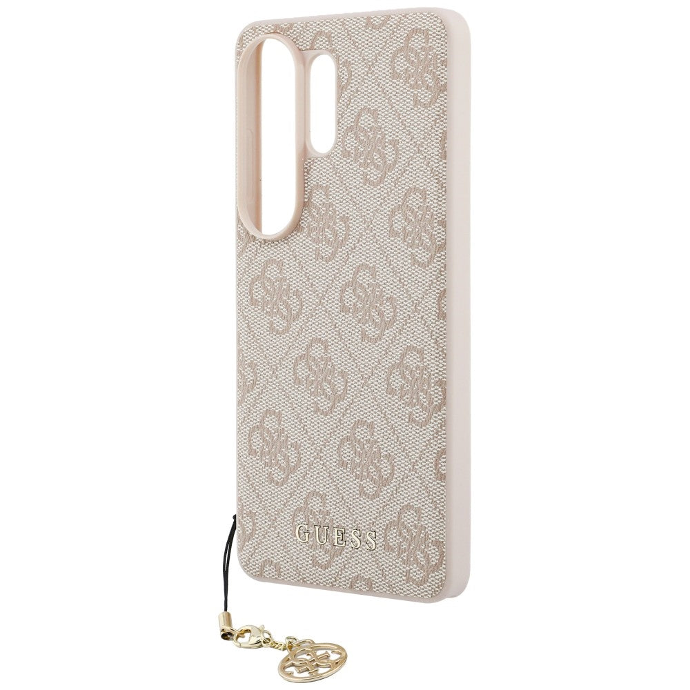 Guess 4G Classic Logo Charm MagSafe dėklas Samsung Galaxy S26 Ultra - rožinis -- Samsung Galaxy S26 Ultra