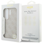 Guess 4G Classic Logo Charm MagSafe dėklas Samsung Galaxy S26 Ultra - rožinis -- Samsung Galaxy S26 Ultra