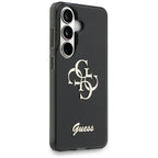 Guess IML Big Metal 4G Script dėklas, skirtas Samsung Galaxy S26 - black