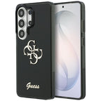 Guess IML Big Metal 4G Script dėklas, skirtas Samsung Galaxy S26 Ultra - black
