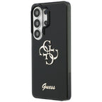 Guess IML Big Metal 4G Script dėklas, skirtas Samsung Galaxy S26 Ultra - black
