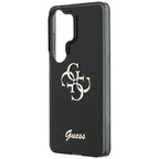 Guess IML Big Metal 4G Script dėklas, skirtas Samsung Galaxy S26 Ultra - black