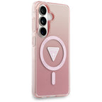 Guess IML gradiento trikampis MagSafe Dėklas, skirtas Samsung Galaxy S26 - Pink