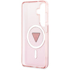 Guess IML gradiento trikampis MagSafe Dėklas, skirtas Samsung Galaxy S26 - Pink