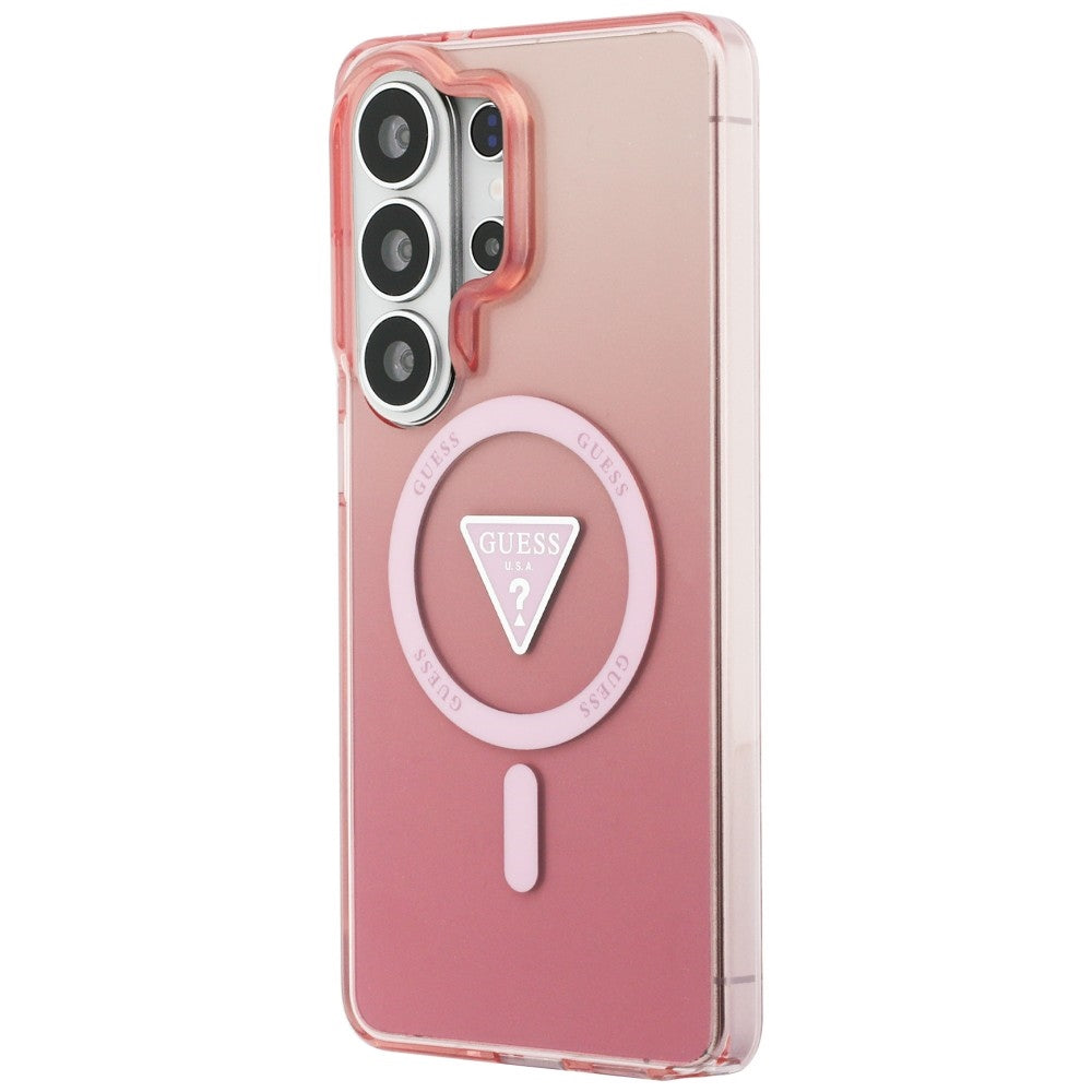 Guess IML gradiento trikampis MagSafe Dėklas, skirtas Samsung Galaxy S26 Ultra - Pink