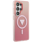 Guess IML gradiento trikampis MagSafe Dėklas, skirtas Samsung Galaxy S26 Ultra - Pink