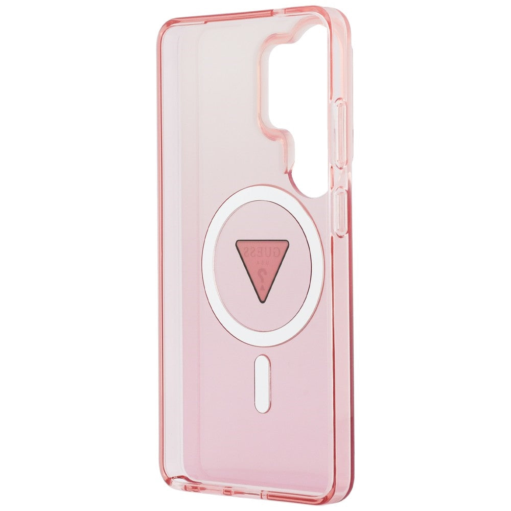Guess IML gradiento trikampis MagSafe Dėklas, skirtas Samsung Galaxy S26 Ultra - Pink