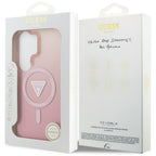 Guess IML gradiento trikampis MagSafe Dėklas, skirtas Samsung Galaxy S26 Ultra - Pink