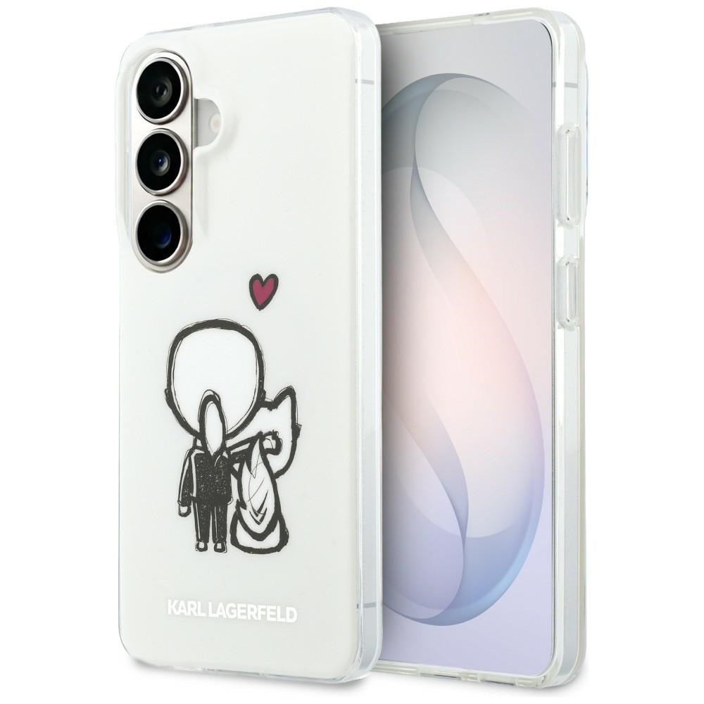 Karl Lagerfeld IML Karl&amp;Choupette MagSafe dėklas Samsung Galaxy S26 - skaidrus -- Samsung Galaxy S26
