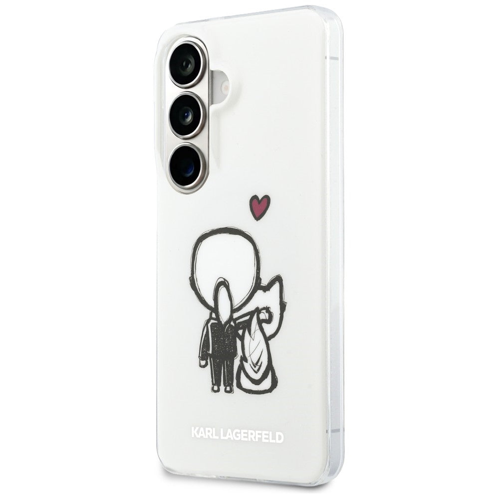 Karl Lagerfeld IML Karl&amp;Choupette MagSafe dėklas Samsung Galaxy S26 - skaidrus -- Samsung Galaxy S26