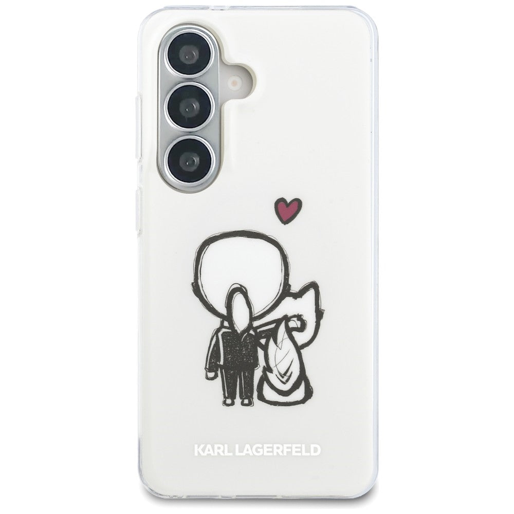 Karl Lagerfeld IML Karl&amp;Choupette MagSafe dėklas Samsung Galaxy S26 - skaidrus -- Samsung Galaxy S26