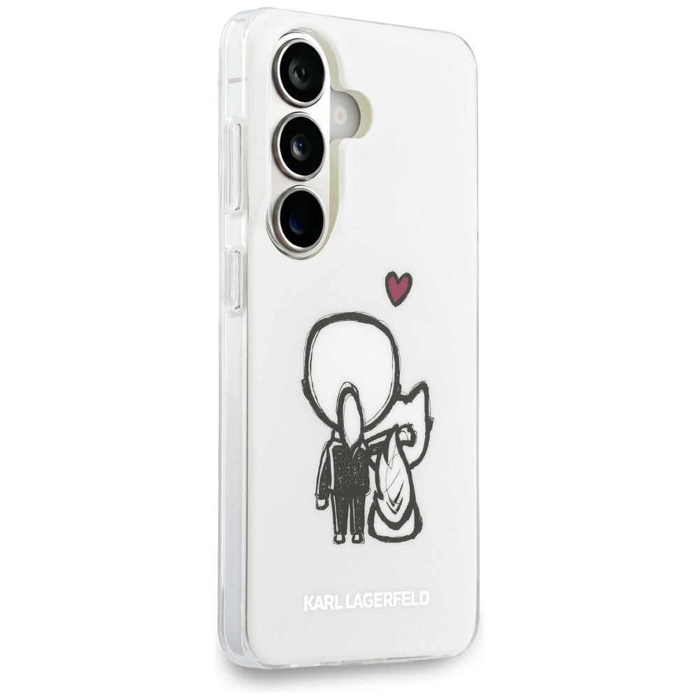Karl Lagerfeld IML Karl&amp;Choupette MagSafe dėklas Samsung Galaxy S26 - skaidrus -- Samsung Galaxy S26
