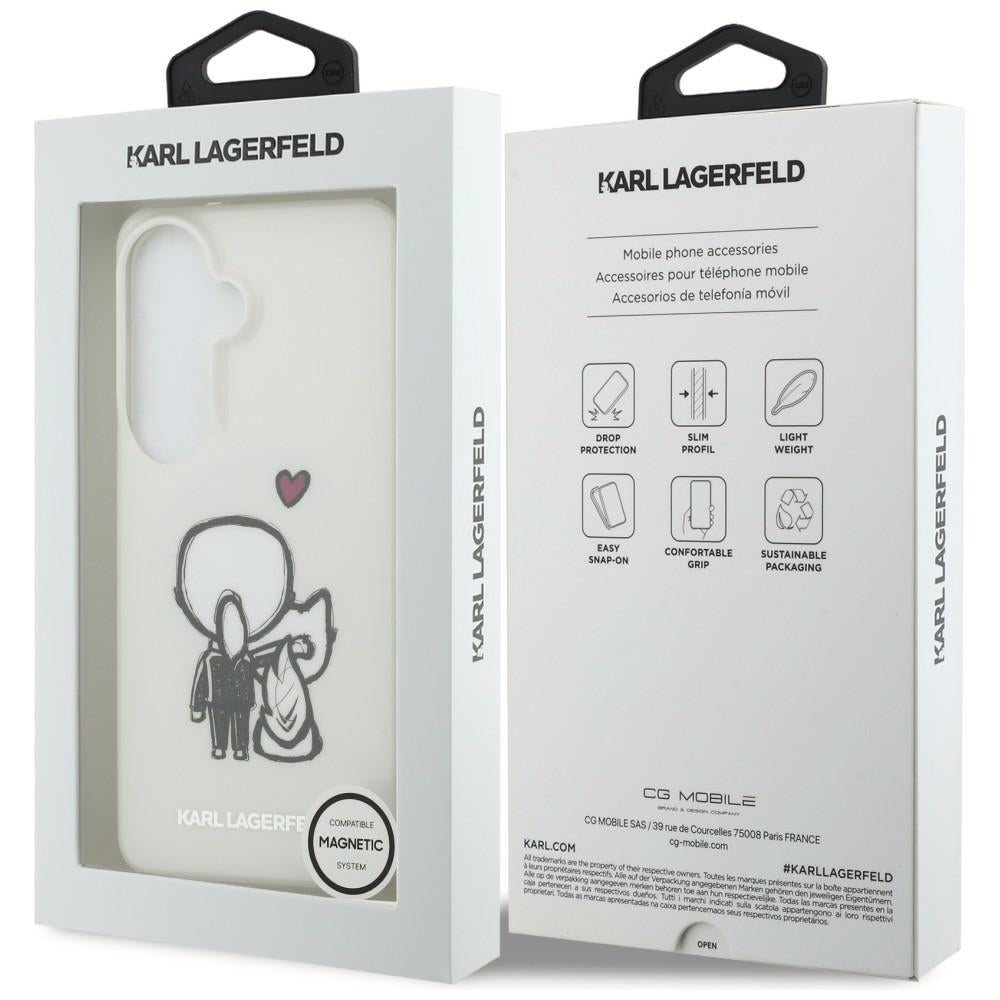 Karl Lagerfeld IML Karl&amp;Choupette MagSafe dėklas Samsung Galaxy S26 - skaidrus -- Samsung Galaxy S26