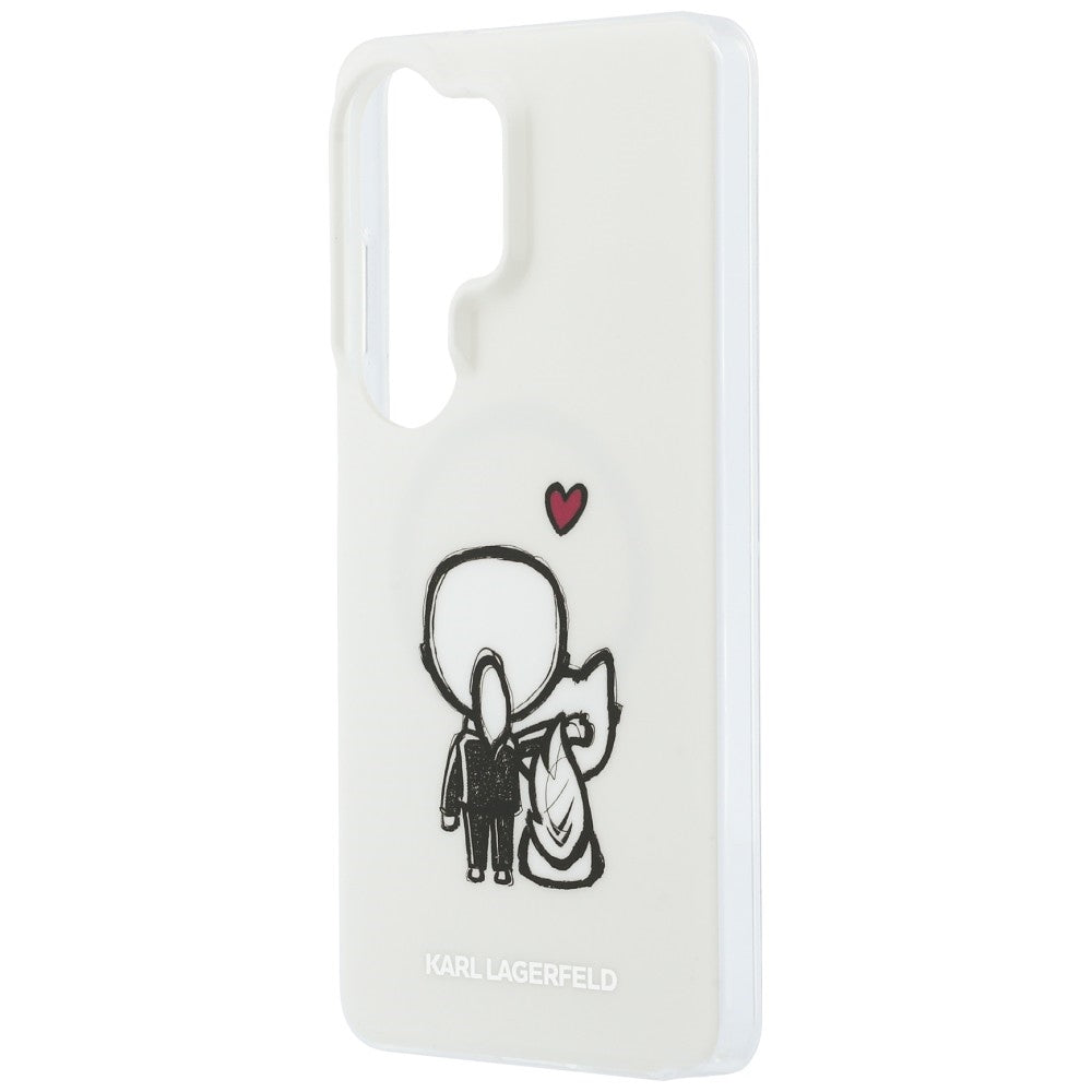 Karl Lagerfeld IML Karl&amp;Choupette MagSafe dėklas Samsung Galaxy S26 Ultra - skaidrus -- Samsung Galaxy S26 Ultra