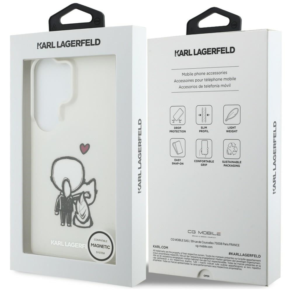 Karl Lagerfeld IML Karl&amp;Choupette MagSafe dėklas Samsung Galaxy S26 Ultra - skaidrus -- Samsung Galaxy S26 Ultra