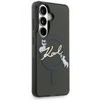 Karl Lagerfeld IML KC Script MagSafe dėklas Samsung Galaxy S26 - juodas -- Samsung Galaxy S26